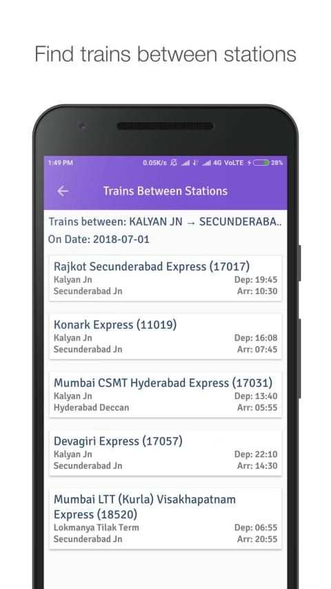 Indian Railway,NTES App for Railway Enquiry,PNR screenshot 4