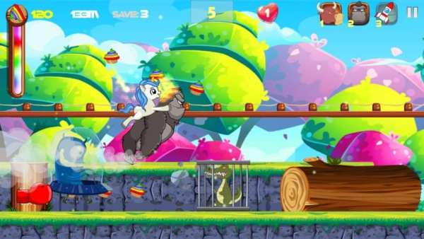 Unicorn Dash 2: Jungle Castle Run Adventure स्क्रीनशॉट 2