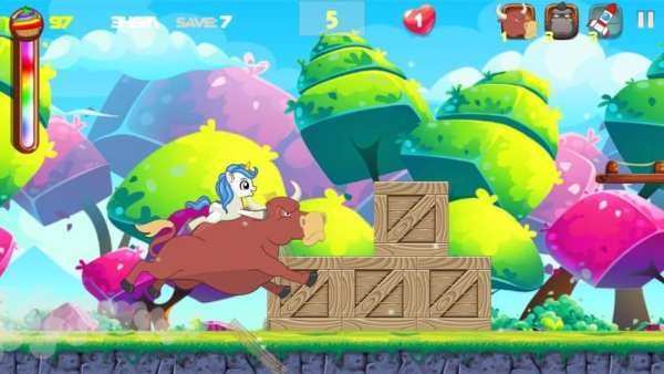 Unicorn Dash 2: Jungle Castle Run Adventure स्क्रीनशॉट 3
