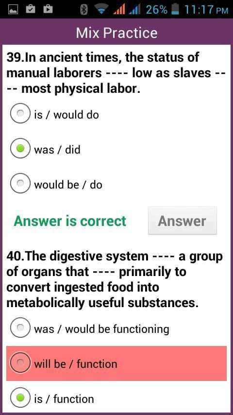 English Tenses Practice MCQ screenshot 4