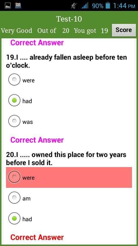 English Tenses Practice MCQ screenshot 5