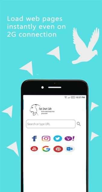 Teza Mini - fast web browser स्क्रीनशॉट 3