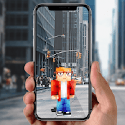 ikon AR Minecraft skins Visualiser in Augmented Reality