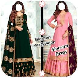 Women Partywear Sharara Dress Suits