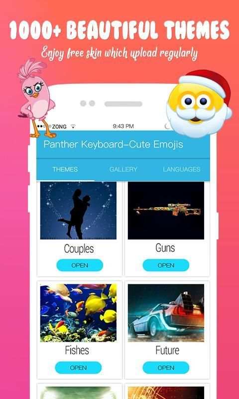 Stylish Keyboard - Panther Keyboard, Emoji, Themes screenshot 2