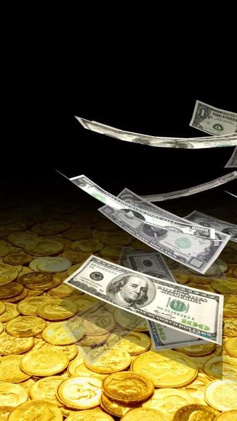 Falling Money 3D Live Wallpaper स्क्रीनशॉट 1
