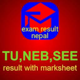 Exam Result Nepal (TU,NEB,SEE exam marksheet)