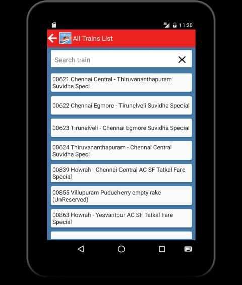 Indian Rail Offline Time Table स्क्रीनशॉट 3