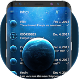 Blue Planet Messenger SMS theme icon
