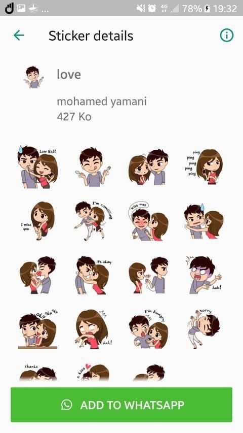 WAStickers - ستيكرات حب و غرام للواتساب
‎ screenshot 3