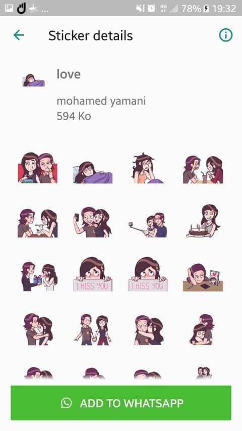 WAStickers - ستيكرات حب و غرام للواتساب
‎ screenshot 6