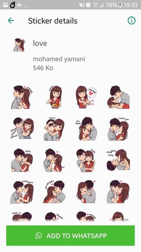 WAStickers - ستيكرات حب و غرام للواتساب
‎ screenshot 5
