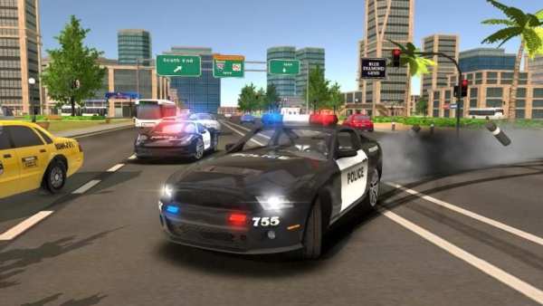 Police Drift Car Driving Simulator स्क्रीनशॉट 5
