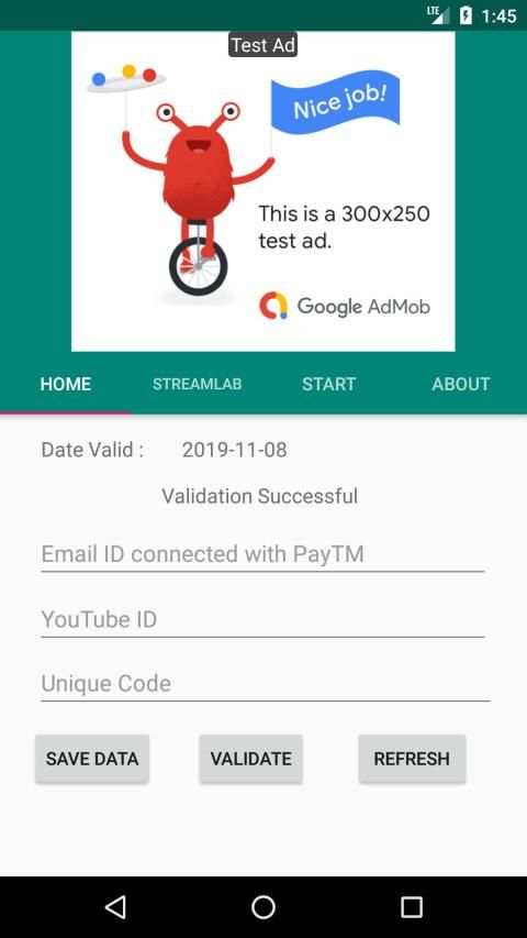 DonatorApp (GPay/PayTM UPI on Screen) स्क्रीनशॉट 1