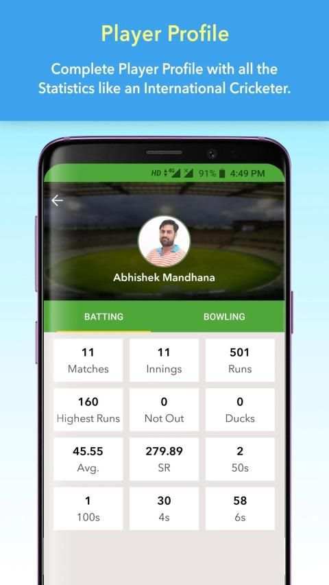 CricSync The Best Cricket Scoring App स्क्रीनशॉट 4