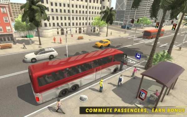 Euro Bus Driver - Vegas City Fun Simulator Games स्क्रीनशॉट 5