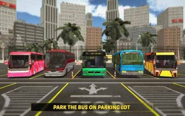 Euro Bus Driver - Vegas City Fun Simulator Games स्क्रीनशॉट 1