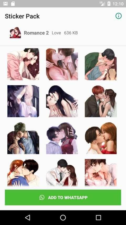 WAStickerApps Romance Stickers स्क्रीनशॉट 7