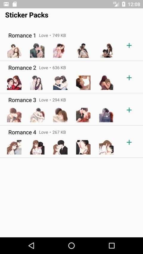 WAStickerApps Romance Stickers स्क्रीनशॉट 15