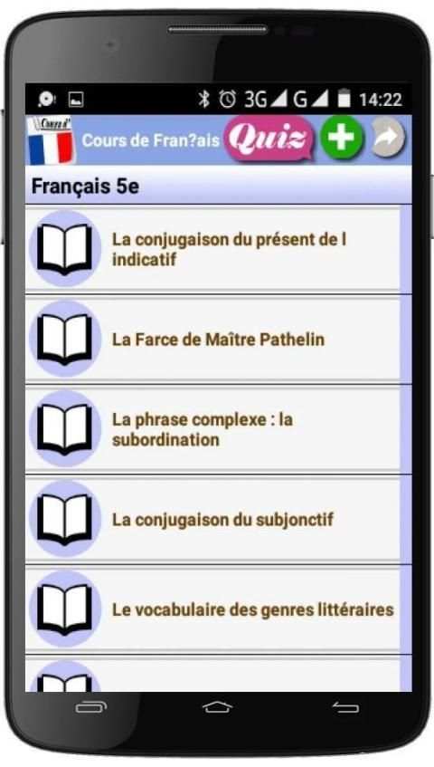 Cours de Français screenshot 3