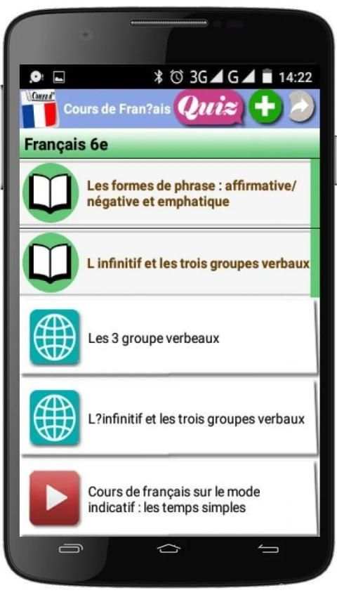 Cours de Français screenshot 4