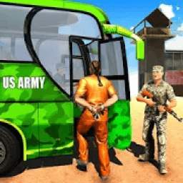 Offroad US Army Transport Prisoners Bus Driving