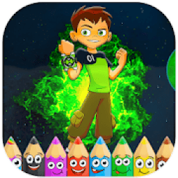 Coloring ben ten aille आइकन