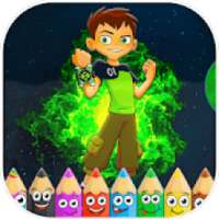 Coloring ben ten aille