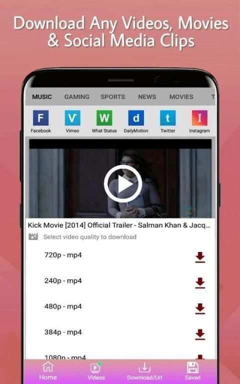 All Video Downloader स्क्रीनशॉट 2