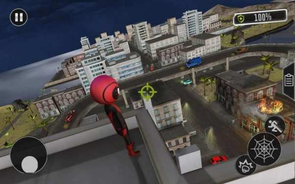 Stickman Rope Spider Warrior:Grand Crime Vice City screenshot 1