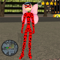 Grand Lady Stickman Bug Rope Hero आइकन