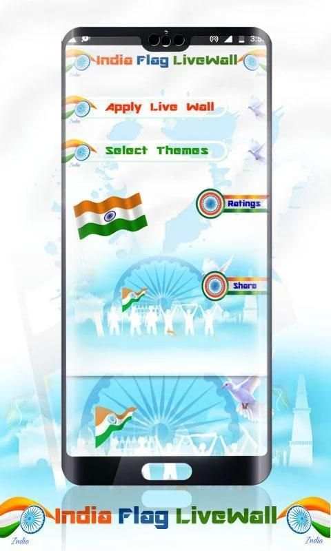 India Flag Wave HD Live Wallpaper screenshot 6