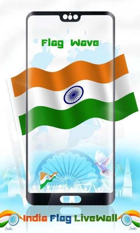 India Flag Wave HD Live Wallpaper screenshot 14