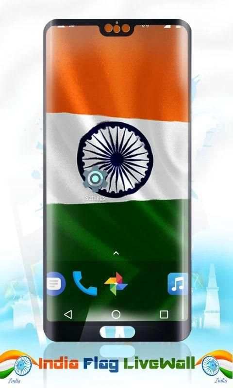 India Flag Wave HD Live Wallpaper screenshot 5