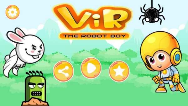 Vir jump The Robot Run Boy screenshot 4