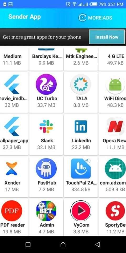 App xender file Transfer स्क्रीनशॉट 2