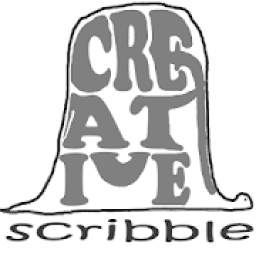 Creative scribble, draw over doodle original ideas