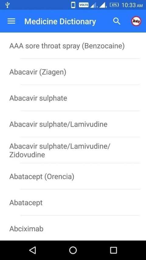 Diseases Dictionary Offline screenshot 1