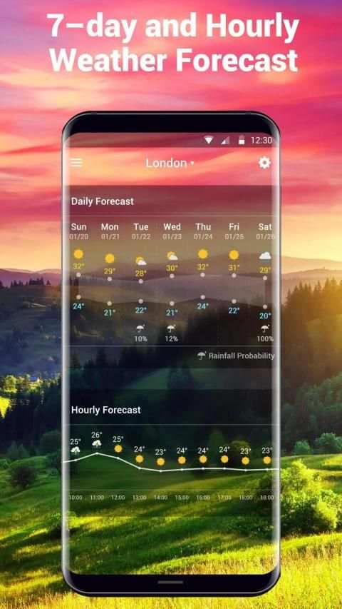 Local Weather Widget Forecast स्क्रीनशॉट 2