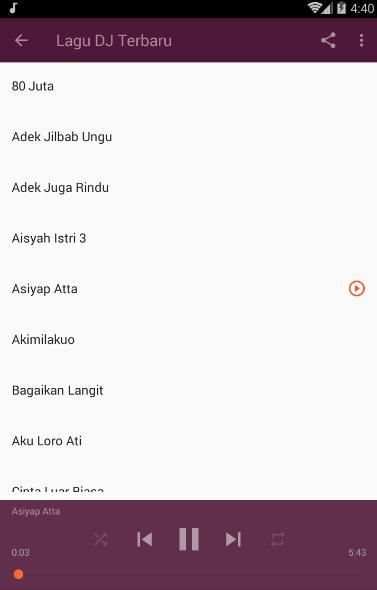 Lagu DJ Terbaru screenshot 6