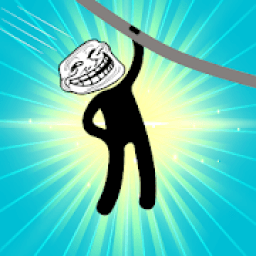 StickMan Rescue Game : Rope Puzzle आइकन