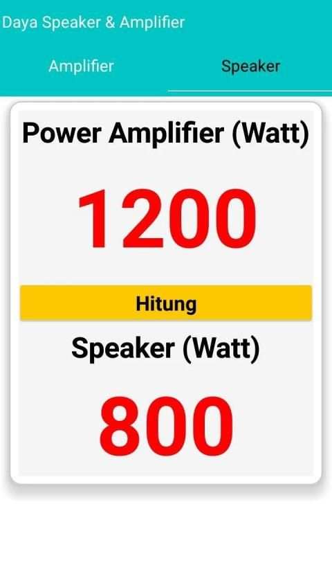 Daya Speaker & Power Amplifier screenshot 1