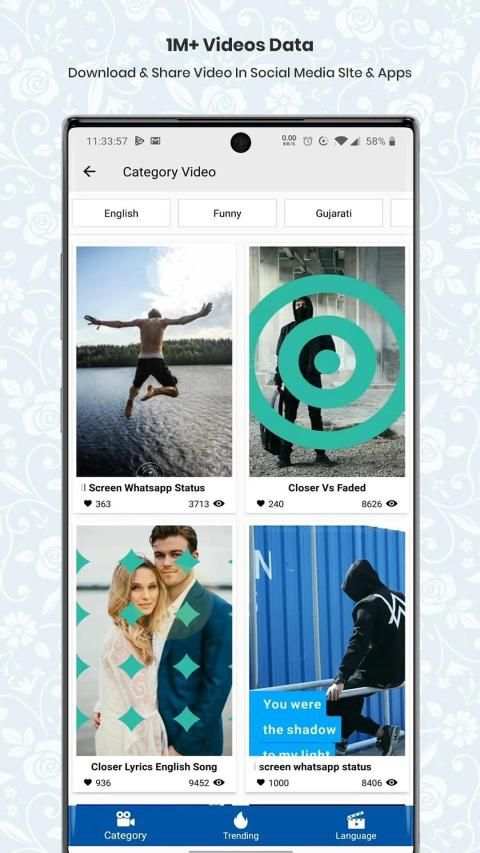 We love : Video Status, Earn Money, Share Video स्क्रीनशॉट 3