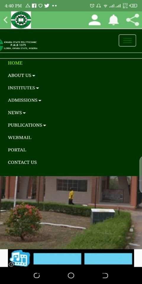 Kwara State Polytechnic app (UNOFFICIAL) स्क्रीनशॉट 1