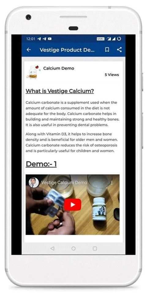 Vestige Product Demo App स्क्रीनशॉट 4
