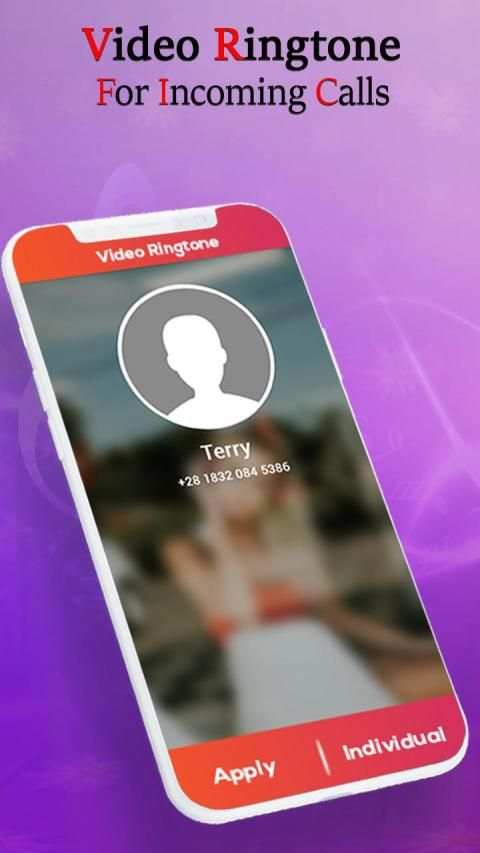 Video Ringtone For Incoming Call स्क्रीनशॉट 1