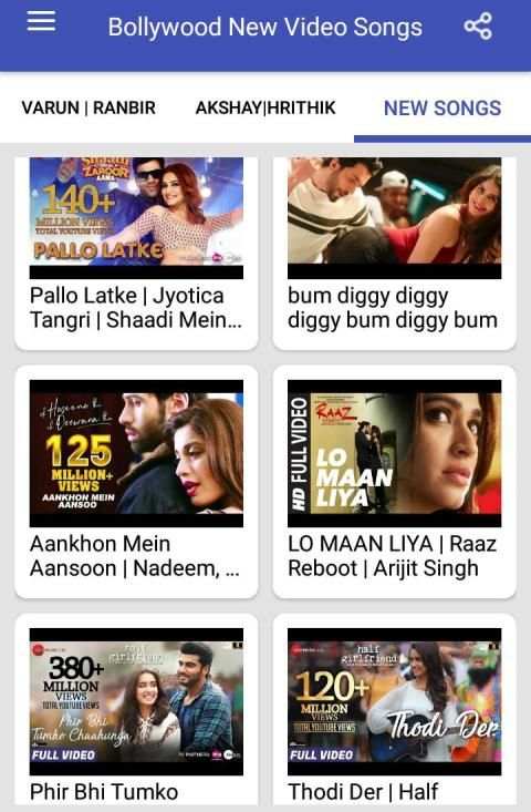 Bollywood New Video Songs - New Hindi Song 2018 स्क्रीनशॉट 16