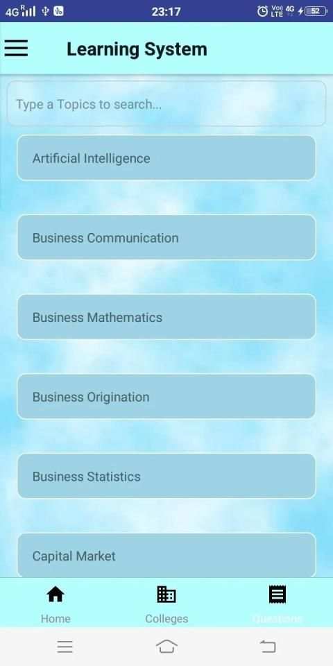 Learning system (College Question Papers) screenshot 2