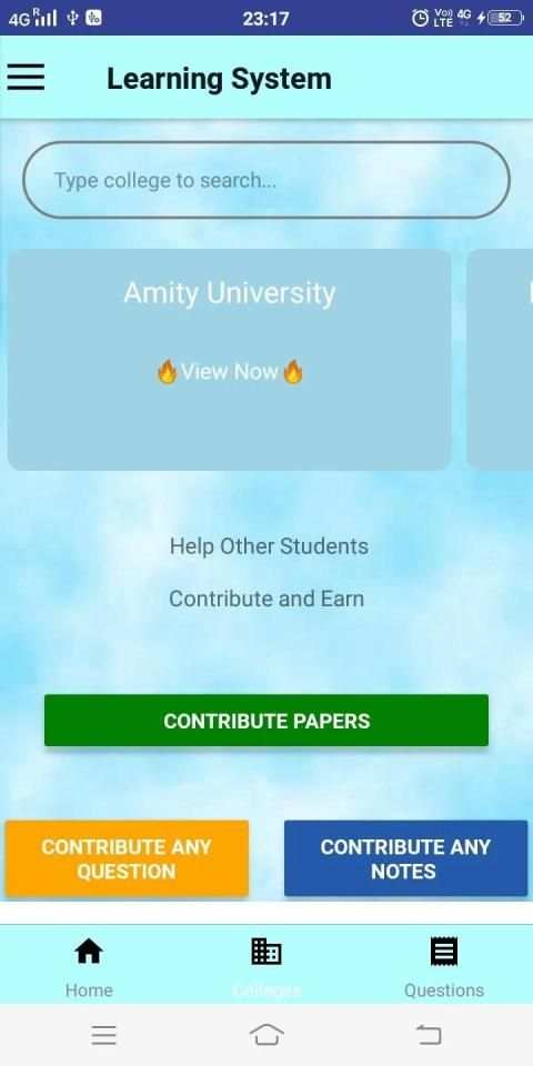 Learning system (College Question Papers) screenshot 3