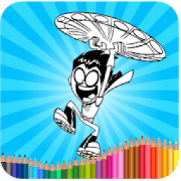 ikon Teen Coloring Titans Go